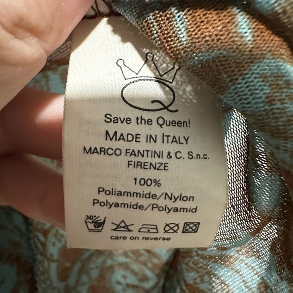 Y2K Save the Queen Sheer Floral Paisley Top Fairycore Mermaidcore Size Med - Picture 9 of 9